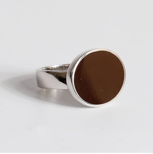 خاتم فضة رجالي 925 أصلي مع خدمة كتابة الاسم مجاناً