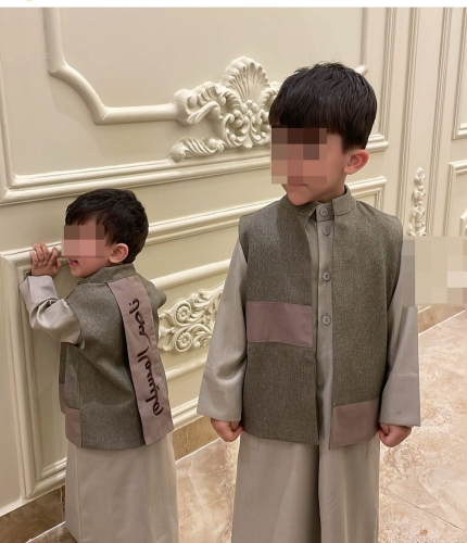 سديري أطفال ولادي كريب صيفي بالاسم - تصميم مودرن خ...