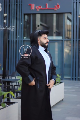 فروه رجالي شتوية بجلد لون اسود من الاطراف