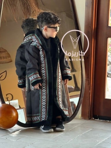 فروه اطفال شتوية مطرز سدو