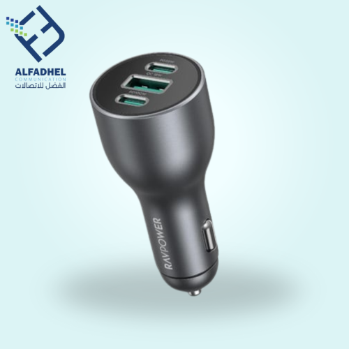 شاحن سيارة راف باور 100 واط 3 منافذ (UDB 1 / PD 2...