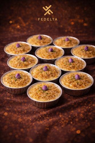 كاسات ام علي بالكنافة 12 حبة