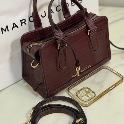 حقيبة مارك جاكبس كروك فوري | Marc Jacobs Croc-Embo...