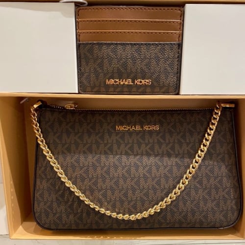 حقيبة مايكل كورس مع كارد هولدر فوري Michael Kors C...