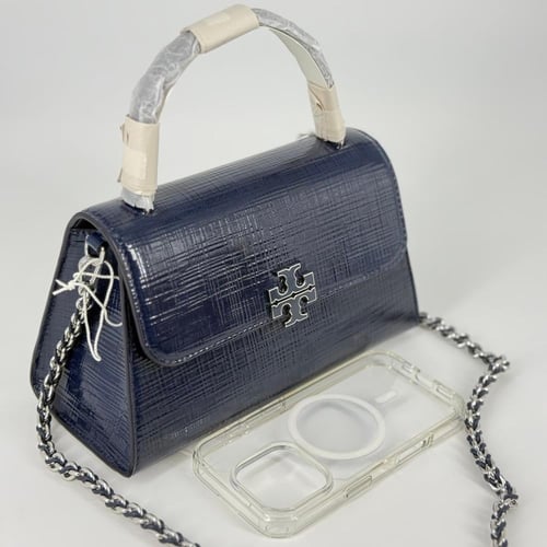 شنطة توري بورش برتن كحلي توب هاندل فوري