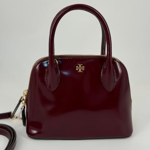 حقيبة توري بورش ايمرسون دوم لماع عنابي فوري | Tory...