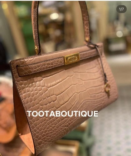 شنطة توري بورش لي رادزيويل ساتشل جلد التمساح فوري