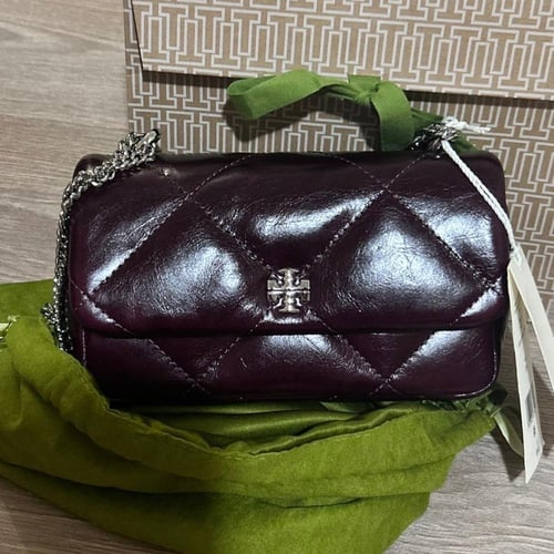 حقيبه توري بورش ميني كيرا دايموند عنابي فوري