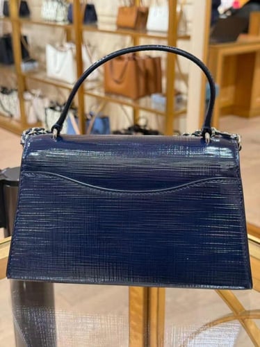 شنطة توري بورش برتن كحلي توب هاندل فوري