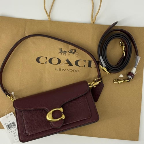 حقيبة كوتش تابي 20 عنابي فوري | Coach Tabby 20 Bag
