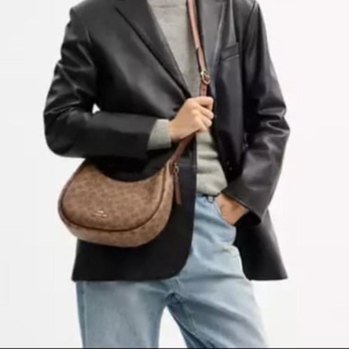 حقيبة كوتش إيميلي كتف سيغنتشر كانفاس تان تصل خلال...