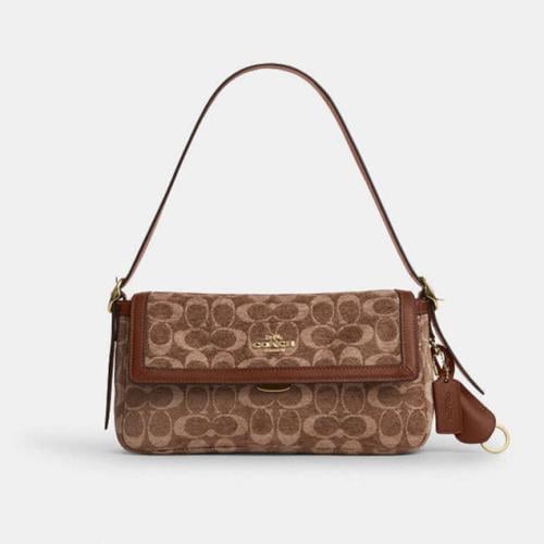 حقيبة كوتش ايتا سمول كتف بغطاء من شينيل سيقنتشر فو...