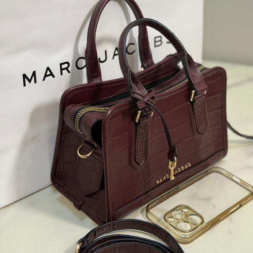 حقيبة مارك جاكبس كروك فوري | Marc Jacobs Croc-Embo...