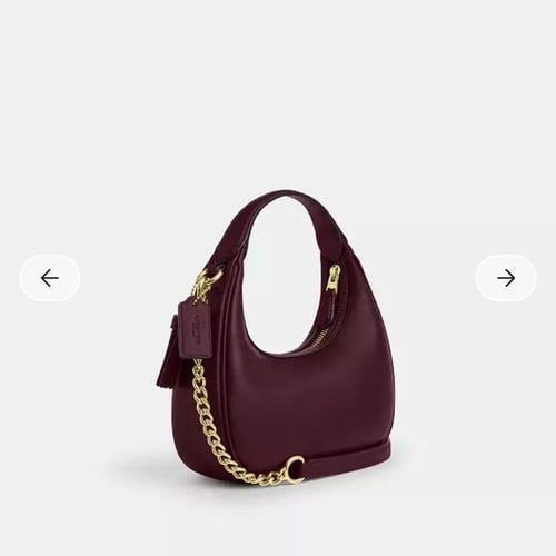 حقيبة كوتش ميني كارمن عنابي فوري