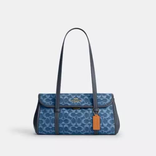 حقيبة كوتش كتف بريدجيت فلاب سيغنتشر دنيم تصل خلال...