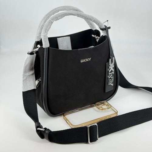 حقيبة دكني كابري بوكت مخمل فوري | DKNY Capri Bucke...