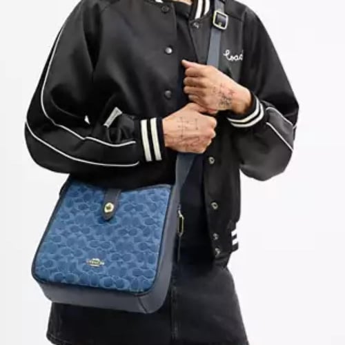 حقيبة كوتش هادلي كونفرتبل كروس بودي سيغنتشر دنيم ت...