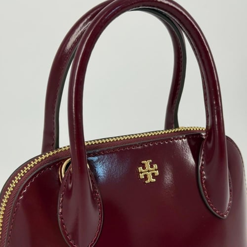 حقيبة توري بورش ايمرسون دوم لماع عنابي فوري | Tory...