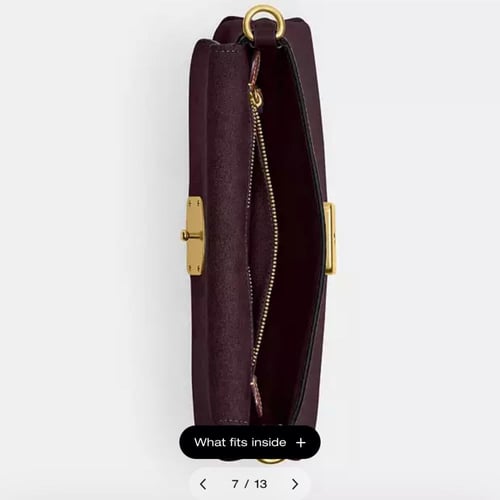 حقيبة كوتش جيت شولدر عنابي فوري Coach Jet Shoulder...