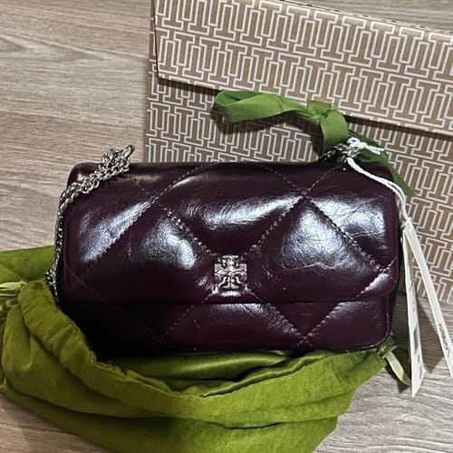 حقيبه توري بورش ميني كيرا دايموند عنابي فوري