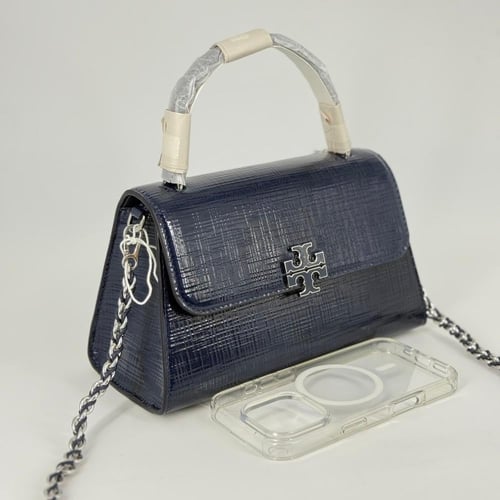 شنطة توري بورش برتن كحلي توب هاندل فوري