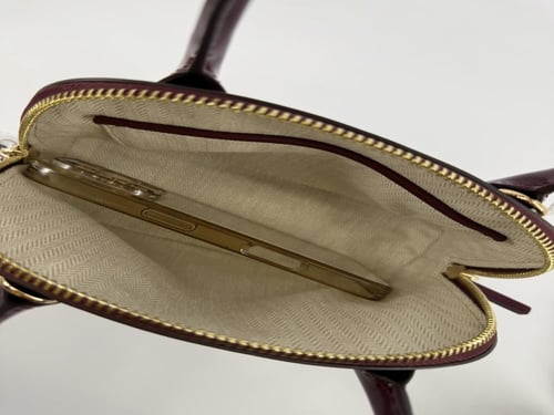 حقيبة توري بورش ايمرسون دوم لماع عنابي فوري | Tory...