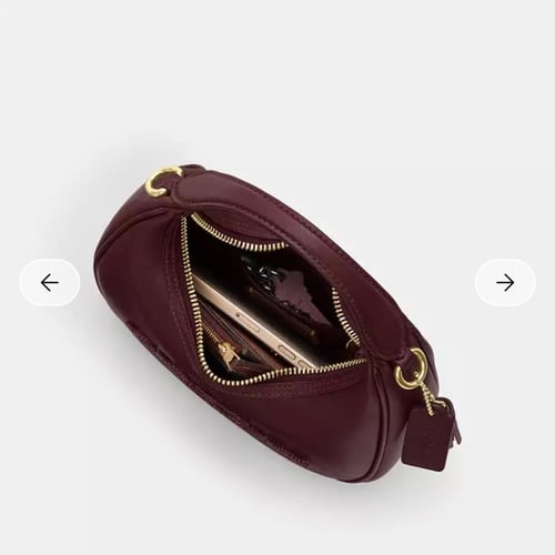 حقيبة كوتش ميني كارمن عنابي فوري