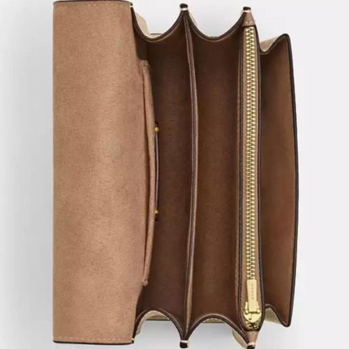 حقيبة كوتش ميني كلير قماش/جلد فوري