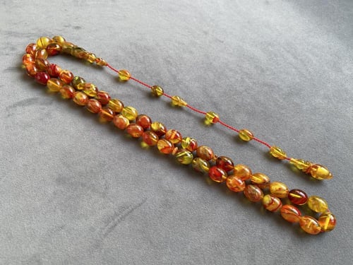 سبحة فاتوران تركي أصفر بأحمر