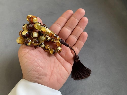 سبحة كهرمان حر موزاييك