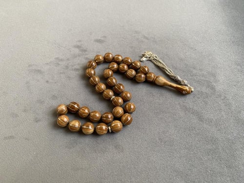 سبحة كوك مطعّم فضة