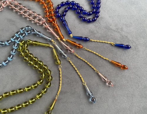 سبحة سندلس بسلسال فضة