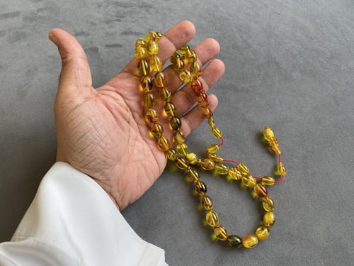 سبحة فاتوران تركي أصفر موشح