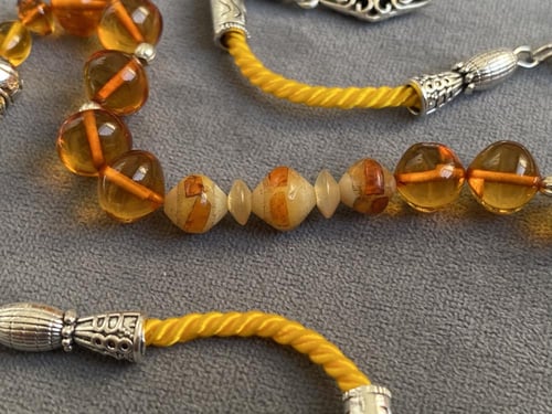 سبحة بكلايت و عظم أنتيك