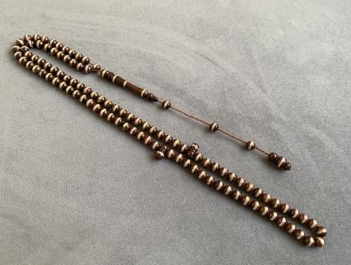 سبحة كوك مطعّم بالفضة