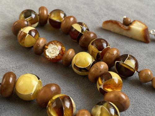 سبحة كهرمان موزاييك و كوك