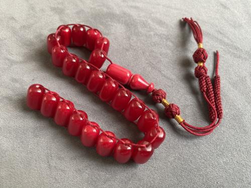 سبحة يونانية فاتوران أحمر