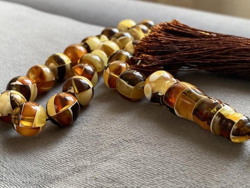 سبحة كهرمان حر موزاييك