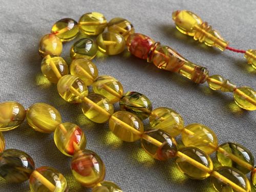 سبحة فاتوران تركي أصفر موشح