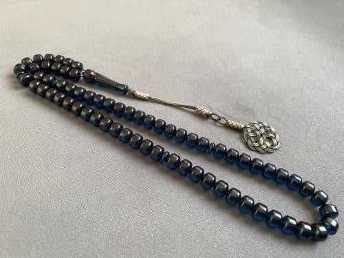 سبحة زعفراني صندوقي لون أزرق