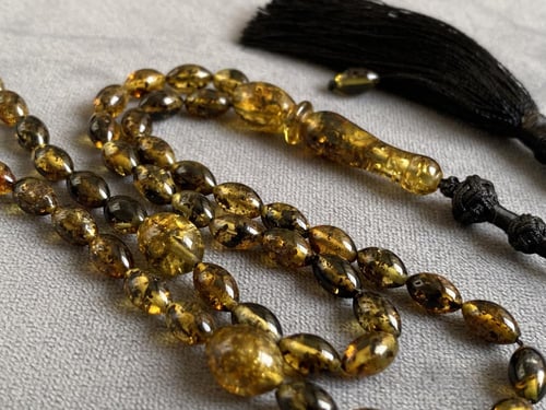 كهرمان شوائب طبيعية - حجم صغير