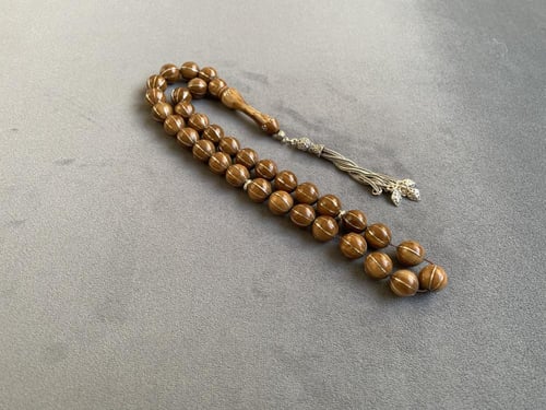 سبحة كوك مطعّم فضة