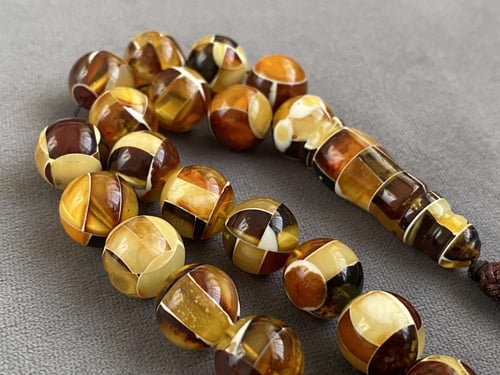 سبحة كهرمان حر موزاييك