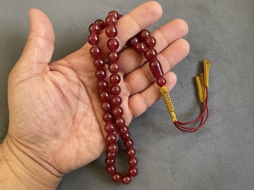 سبحة سندلس لون عنابي