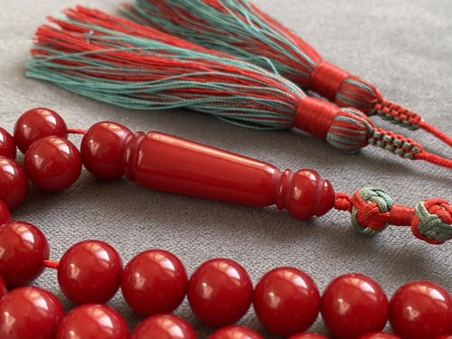 سبحة بكلايت أحمر خليجي