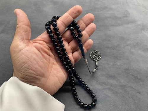 سبحة زعفراني صندوقي لون أزرق