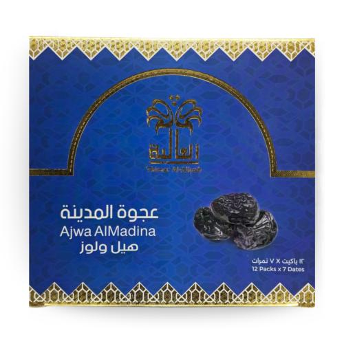 عجوة 7 تمرات 12 شريط باللوز والهيل