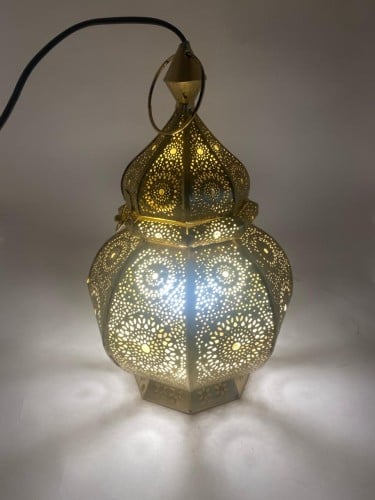 فانوس دائري ذهبي صغير 30 سم