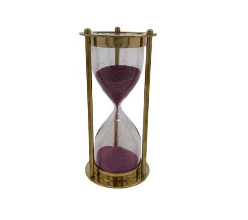 ساعة رمل نحاس 15 سم