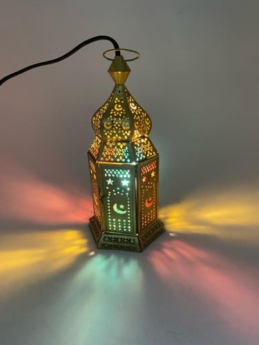 فانوس رقم 1017طاولة ذهبي 24 سم